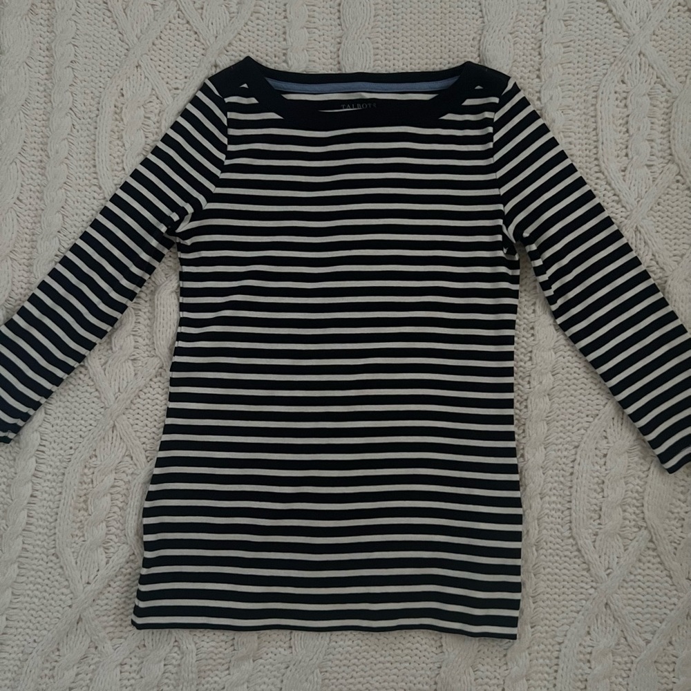 Beautiful Talbots striped top size small